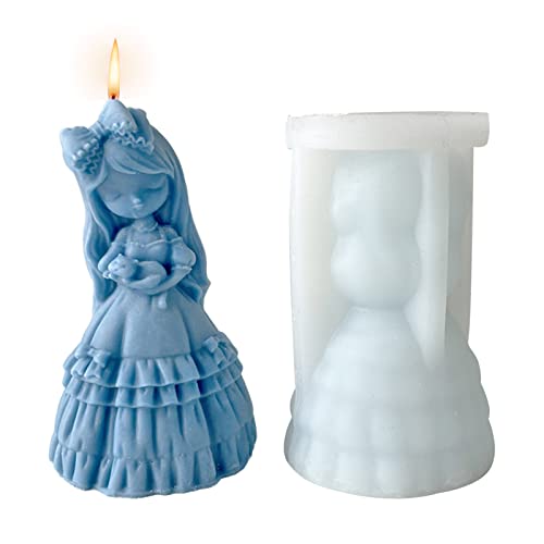 Kerzenform Silikon Aromatherapie Gips Puppe Ornament Gussform 3D DIY Silikonform Kerzen Gießen Formen Frauen Statue Für Kerzen Machen, Statue, DIY Handwerk (02) von Shunfaji