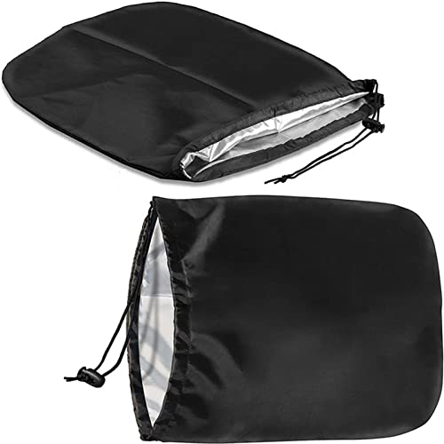 Shunfaji 1 Paar Auto Rückspiegel Schneeabdeckung Auto Außenspiegel Frostabdeckung, Oxford-Tuch Wasserdicht Spiegel Frostschutz Abdeckung Universal Seitenspiegelabdeckung für Auto (33 * 27cm) von Shunfaji