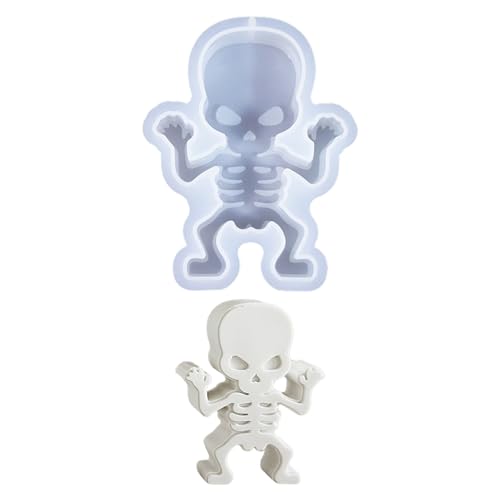 Shunfaji Halloween Silikonformen Für Kürbis Kerzen Gips Schokolade 4 Designs 3D-Struktur Lebensmittelecht Flexibel Spülmaschinengeeignet (C) von Shunfaji