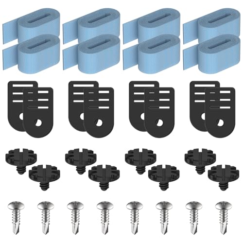 Shunfaji Poolabdeckung Clips Befestigungsset 8er Set Haltebänder Mit Metallschrauben Für Schwimmbecken Solarfolie Poolplane Aufroller von Shunfaji
