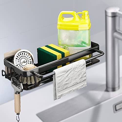 Spülbecken Organizer Edelstahl Spülbecken Caddy Organizer, Waschbecken Organizer Küche Schwammhalter Organizer Korb Hängend Wand Dule-use Küchenutensilienhalter für Küche Badezimmere (Schwarz +Haken) Spülbecken Organizer Edelstahl Spülbecken Caddy Organizer, Waschbecken Organizer Küche Schwammhalter Organizer Korb Hängend Wand Dule-use Küchenutensilienhalter für Küche Badezimmere (Schwarz +Haken) von Shunfaji