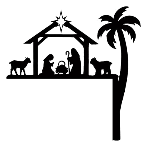 Shunfaji Weihnachten Türrahmen Schmuck Weihnachtsornament Geschenke für Wände Türen Fenstern Eisen Design Christmas Home Decor (C) von Shunfaji