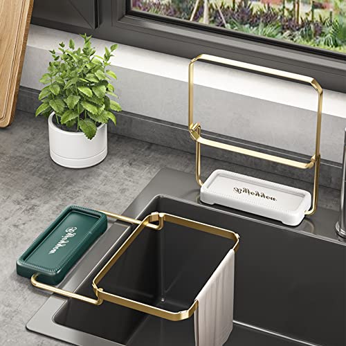 Spülbecken Organizer Küchensieb 2 In 1 Regal Metal Küchen Organizer Spülbeckenfilter Sink Organizer, Upgrade Wasserhahn-regal Spülbecken Sieb Abnehmbarer Spülbecken Abflusskorb Siebkorb (2 Stück) von Shunfaji