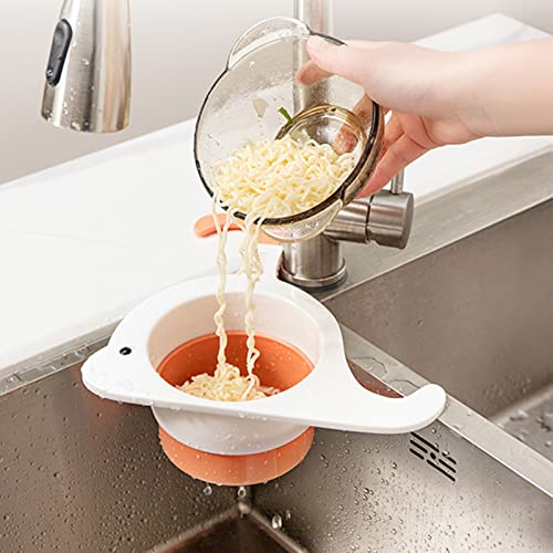 Waschbecken Caddy Teleskop-Spülenhalter Küchenspülen Organizer Schwamm Seifenhalter Organizer Waschbecken Sider Wasserhahn, Waschbeckenständer Erweiterbarer Ablagekorbhalter (Wal-Weiß) von Shunfaji