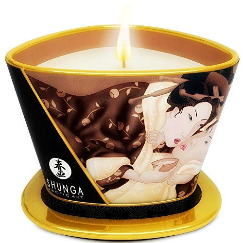 SHUNGA MINI VELA KERZENSCHEIN CARESS BY CHOCOLATE MASSAGE 170ML von SHUNGA