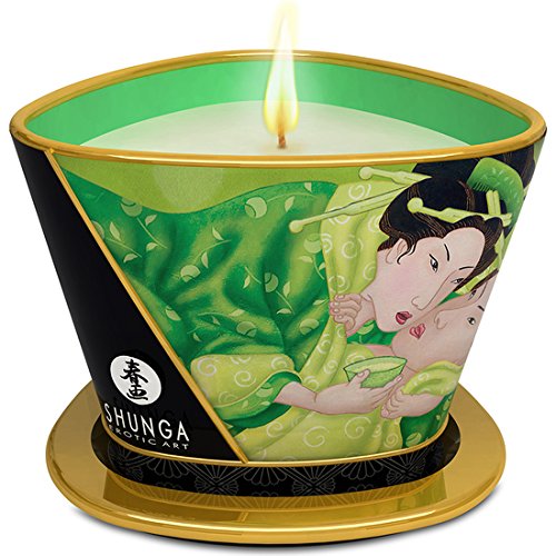 SHUNGA Massagekerze 170 ml GREEN TEA von Shunga