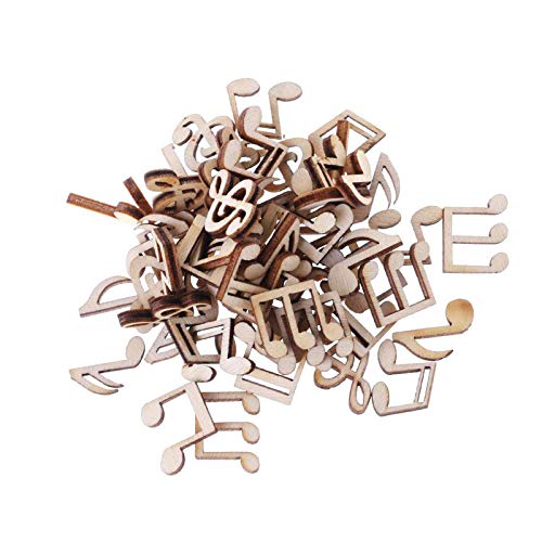 peiyee 200pcs Holzscheiben Holz Musiknote, Lasergeschnittenes Dekor für Musiknoten, Deko Holzknöpfe Verzierung, DIY Handwerk Verzierungen Mini Noten & Notenschlüssel peiyee 200pcs Holzscheiben Holz Musiknote, Lasergeschnittenes Dekor für Musiknoten, Deko Holzknöpfe Verzierung, DIY Handwerk Verzierungen Mini Noten & Notenschlüssel von peiyee