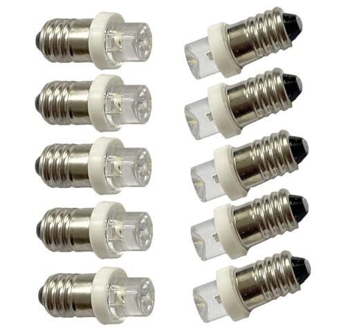 ShuoHui 10x E10 LED-Birne Weiß 6V DC Lampe Leuchte WEISS E 10 Leuchtmittel bulb 6000K ShuoHui 10x E10 LED-Birne Weiß 6V DC Lampe Leuchte WEISS E 10 Leuchtmittel bulb 6000K von ShuoHui