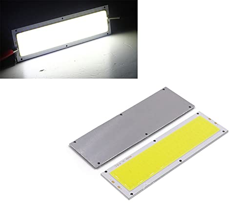 ShuoHui 2x COB LED Panel Lampe Strahler Spot Licht Weiß 120x36mm 10W 12V (Kalt Weiß) von ShuoHui