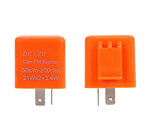 Blinkerrelais 12v 2 polig LED Blinker Relais Relai Motorrad Quad Lastunabhängig Blinkergeber Einstellbar von ShuoHui
