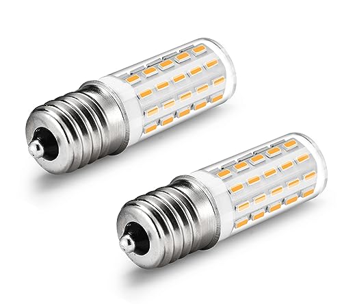 E14 LED Kühlschranklampe Warmweiß, 4W E14 Lampe 3000K Ersatz für 40W Glühlampe, Kühlschrankbirne 400LM, AC 220-240V, 54 SMD 4014 für Dunstabzugshaube Nähmaschine Wohnzimmer, Nicht Dimmbar, 2er Pack von ShuoHui