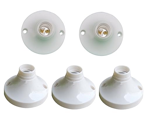 E14 Lampenfassung Glühbirne Sockel E14 Round Socket Plastic Halogen White LED for Lamp Holder (5) von ShuoHui
