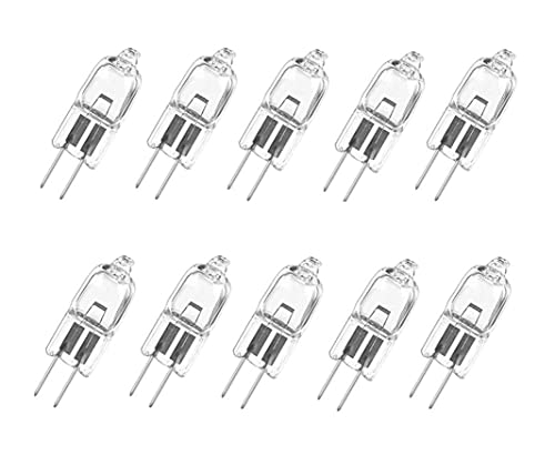 ShuoHui 10x G4 Halogenlampen 20W 12V Dimmbare Bi-Pin-Basis Klare Kapsel Warmweiß Dimmbar Glühbirne Lampe (watts, 20) von ShuoHui