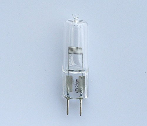 ShuoHui Halogenlampe Halogen-Niedervoltlampen G6.35 24V 250W 3200K GY6.35 G6,35 16mm*50mm von ShuoHui