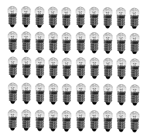 ShuoHui E10 3,5 V 0,3 A warmweiße Glühbirne mit Miniaturschraubensockel 3,5V-3,8V (15) von ShuoHui