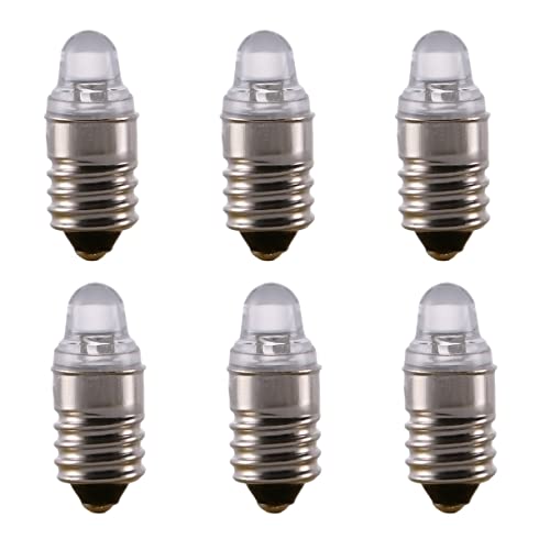 ShuoHui E10 3V 6000K Kalt weiße LED-Glühbirne Taschenlampe Scheinwerfer Arbeitsscheinwerfer Taschenlampe Arbeitswerkzeuge for Torch Headlight (10) von ShuoHui