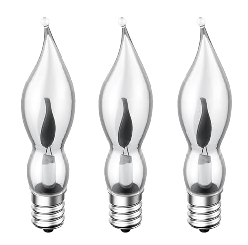 ShuoHui E12 Dekoeffekt Glühlampe Flackernde Kerze 230V 1,5W | dekoratives Leuchtmittel Flackerkerze (6) von ShuoHui