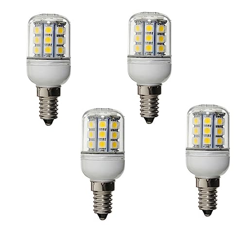 ShuoHui E14 3W LED Leuchtmittel Mais Glühbirne 30 5050 SMD 12V to 24V DC Explosion Proof Kerzenlichter Warm Weiß 3000K (4) von ShuoHui