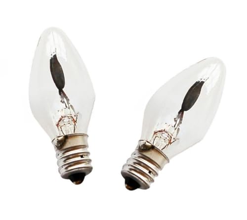 ShuoHui E14 Dimmbar Flammlampen Glühlampe Flackernde Kerze 230V 1,5W | dekoratives Leuchtmittel Flackerkerze (4) von ShuoHui