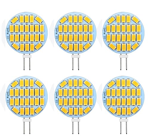 ShuoHui G4 LED neutralweiß Lampen 3W AC/DC 12V, 4000K, 400Lm, Ersatz für 30W Halogenlampen Glühlampen, LED G4 klein Stiftsockellampe Leuchtmittel Birne Licht (10) von ShuoHui