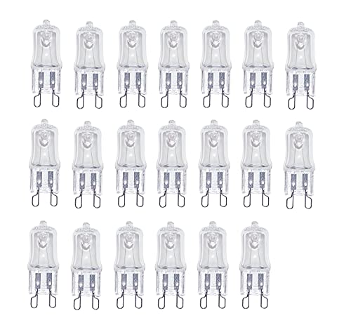 ShuoHui G9 Halogen Bulb Dimmable, Warm White 2800 K 230V 28 W, 370 Lumen for Oven and Microwave Applications 300 °C Heat Resistant Bulbs (5) von ShuoHui
