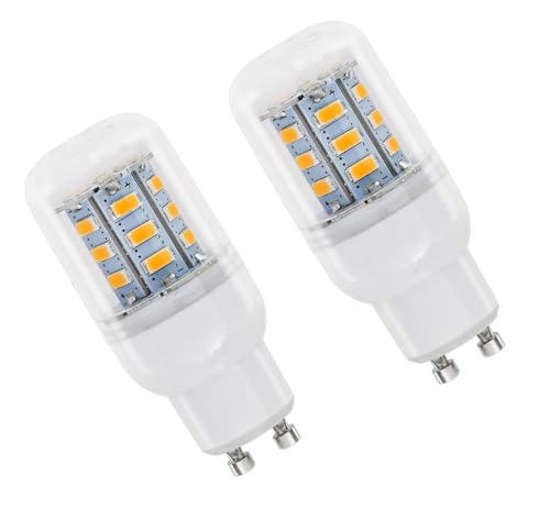 ShuoHui LED Leuchtmittel GU10 Röhre 4W 230V, 400LM Warmweiß 3000K, Nicht Dimmbar, Ersatz 40W Halogenlampen, 24 SMD 5730 LED GU10 Röhre für Deckenleuchte, Wandleuchte (6) von ShuoHui