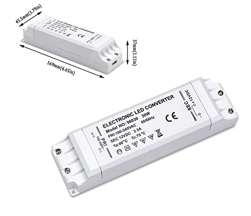 ShuoHui Led Trafo 12 Volt Treiber Driver 12V DC Transformator Vorschaltgerät 0,5-30W von ShuoHui