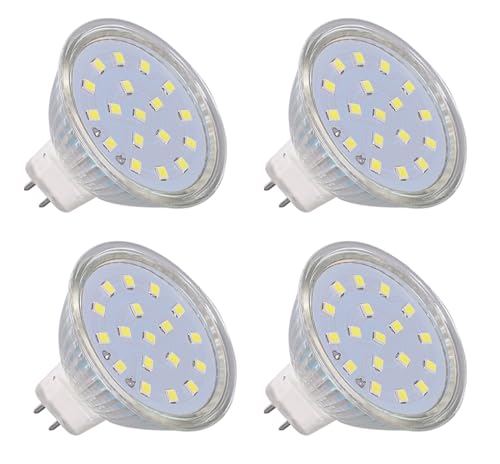 ShuoHui MR16 GU5.3 12V 3W Warm White 3000K 120 Degree 300LM GU5.3 20W Halogen Replacement 50mm AC DC 12V GU5.3 LED Recessed Spotlight Warm White Non-Dimmable (2) von ShuoHui