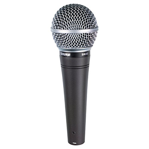 Shure SM48 Bühnen-/Direktmikrofon mit schwarzem Kabel – Mikrofone (Bühnen-/Direktmikrofon, 5405 DB, 55-14000 Hz, Nierencharakteristik, dynamisch, kabelgebunden) von Shure