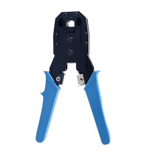 Ethernet Kabel Crimpzange für Cat5e Draht 3 in 1 Funktion Crimp Cut Stripper Telefon Kabelverbinder Stahlmaterialien Modularstecker Crimpwerkzeug von Shurhome