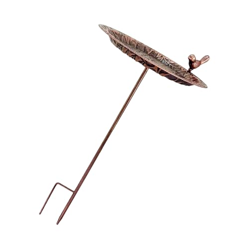 Leicht zu reinigende Eisen-Vogeltränke Bewässerungsstation für Garten Winterfestes Design Dekoratives Standbecken Outdoor Wetterbeständig Metall Outdoor von Shurhome