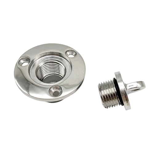Salzwasserbeständiger Bastel-Ablaufverschluss mit fester Dichtung, einfache Installation, Abflussabdeckung für Yachten, Kajaks, Marine-Hardware, Anti-Yacht-Abflussstopfen von Shurhome