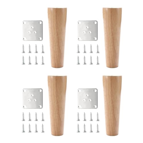 Tischbeinstützen aus Massivholz, stabile Stabilisatoren für Schreibtische, Stühle, Schränke, Möbelverstärkung, Sofabeine, Ersatzbeine, 4 Stück Tischbeinstützen aus Massivholz, stabile Stabilisatoren für Schreibtische, Stühle, Schränke, Möbelverstärkung, Sofabeine, Ersatzbeine, 4 Stück von Shurhome
