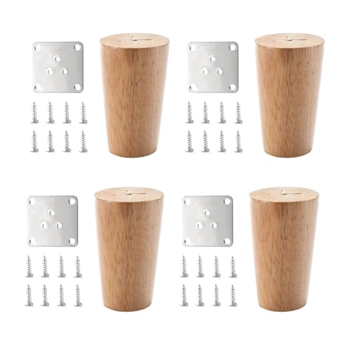 Tischbeinstützen aus Massivholz, stabile Stabilisatoren für Schreibtische, Stühle, Schränke, Möbelverstärkung, Sofabeine, Ersatzbeine, 4 Stück Tischbeinstützen aus Massivholz, stabile Stabilisatoren für Schreibtische, Stühle, Schränke, Möbelverstärkung, Sofabeine, Ersatzbeine, 4 Stück von Shurhome