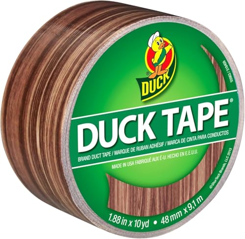 Shurtech Gemustert Duck Tape 1.88-inch X 10yd-Woodgrain, andere, Mehrfarbig von Duck