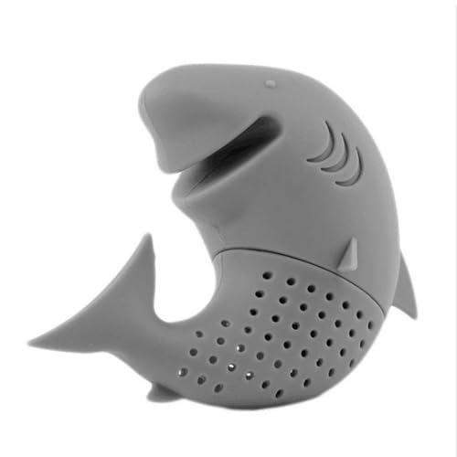 Shurzzesj Haifisch-Tee-Ei | Teefilterball, Teefilter für lose, niedliche Silikon-Teefilterkugel, lustiger tierförmiger Teefilter für Zuhause, Teetassen, Teekannen, Tassen Shurzzesj Haifisch-Tee-Ei | Teefilterball, Teefilter für lose, niedliche Silikon-Teefilterkugel, lustiger tierförmiger Teefilter für Zuhause, Teetassen, Teekannen, Tassen von Shurzzesj