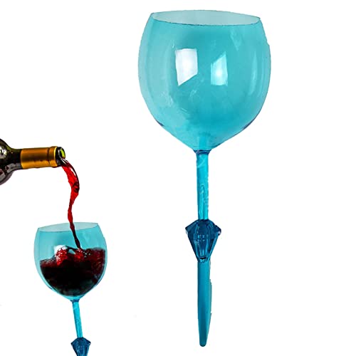 Shurzzesj Schwimmende Gläser für Pool, bruchsichere Strandbecher, 340 ml, schwimmende Strandbecher, Poolbecher, Acryl-Trinkgeschirr für Badewanne, Whirlpool, Pool, See von Shurzzesj