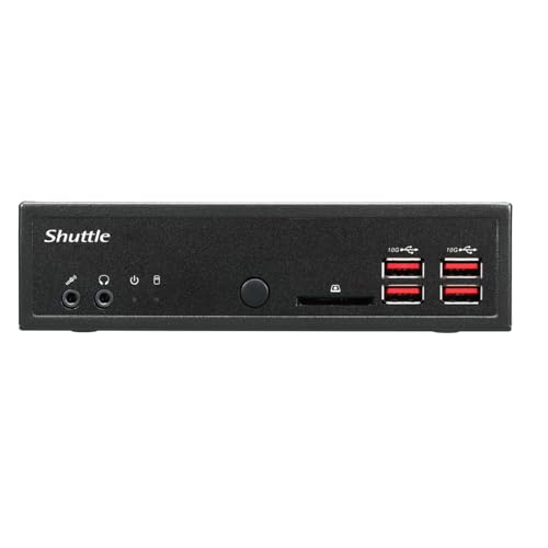 Shuttle DH32U Slim-PC Barebone/Pentium Gold 7505 / 4X HDMI – 2 x LAN – RS232 / von Shuttle