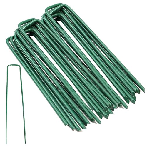 Garten Erdanker Gartenheringe Heftklammern Bodenanker Verzinkt Erdanker aus Stahl Anti-Rost für Unkrautvlies Gartenvlies Zaun Camping 15cm 20 Stück von Shuul