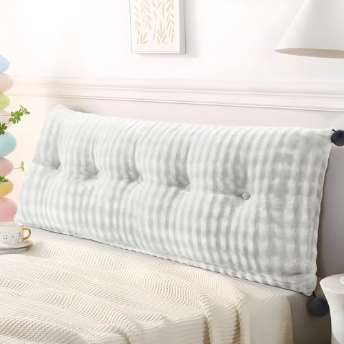 Shuyeon Rückenkissen, keilkissen, Rückenkissen für Bett und Sofa, Gemütliches Lesekissen mit removableem Bezug & praktischem Seitenfach - Ideal zum Anlehnen im Bett Shuyeon Rückenkissen, keilkissen, Rückenkissen für Bett und Sofa, Gemütliches Lesekissen mit removableem Bezug & praktischem Seitenfach - Ideal zum Anlehnen im Bett von Shuyeon