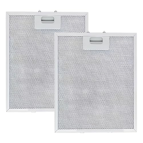 Shwdsy 2 Stück Filter Dunstabzugshaube, 5 Schichten Aluminium Abzugshaube Filter, 260 X 320 X 9 mm Fettfilter Dunstabzugshaube, für Restaurant-Haube, Silber, für Küchenhauben von Shwdsy