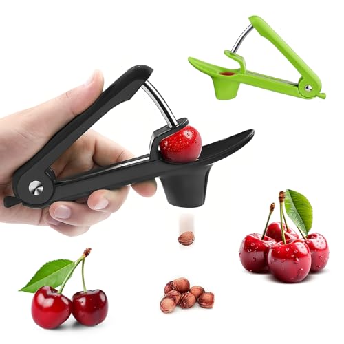 Shwdsy 2 Stück Kirschkernentferner, Grün und Schwarz Tragbarer Kirschen Samen Entferner, Edelstahlklinge kirschkern Entsteiner, für Entfernen der Gruben von Kirschen und Hawthorns Verwendet Shwdsy 2 Stück Kirschkernentferner, Grün und Schwarz Tragbarer Kirschen Samen Entferner, Edelstahlklinge kirschkern Entsteiner, für Entfernen der Gruben von Kirschen und Hawthorns Verwendet von Shwdsy