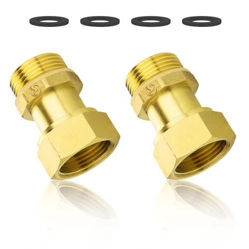 Shwdsy 2 Stück Verschraubung 1 Zoll, DN25 Flachdichtend Messing Beweglich Verschraubung, 1 Zoll-Innen- und Außengewinde Kühlwasser Messing Fitting, mit 4 Dichtring, für Wasseranlagen und Heizsysteme Shwdsy 2 Stück Verschraubung 1 Zoll, DN25 Flachdichtend Messing Beweglich Verschraubung, 1 Zoll-Innen- und Außengewinde Kühlwasser Messing Fitting, mit 4 Dichtring, für Wasseranlagen und Heizsysteme von Shwdsy