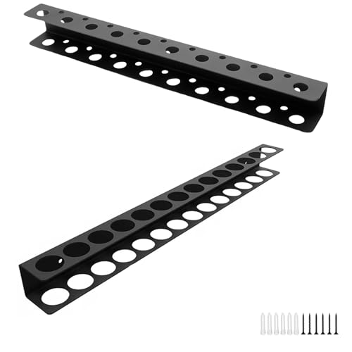 Shwdsy 2 Stück Werkzeug Wandhalterung, 14 Löcher Zangenhalter und 19 Löcher Schraubendreher Halterung, für Werkzeugaufbewahrung und Organisation von Shwdsy