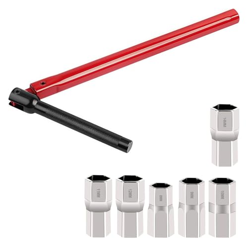 Shwdsy Kohlenstoffstahl Standhahnmutterschlüssel, 13 mm Rechtwinklig Armaturenschlüssel, 8–14 mm Wasserhahnschlüssel, Kohlenstoffstahl-Wasserhahnschlüssel für die Reparatur von Wasserhähnen von Shwdsy