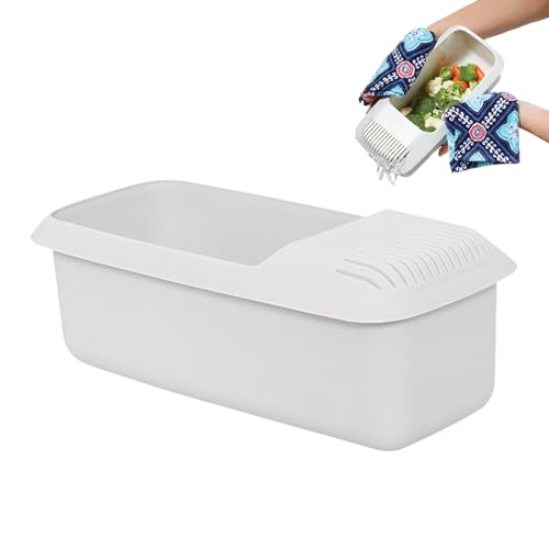Express Pasta-Kocher, Mikrowellen-Nudelkocher mit Sieb, hitzebeständig, Pasta-Boot-Dampfgarer, Spaghetti-Nudelkocher, BPA-frei, Küchenutensilien, Spaghetti-Schüssel für gesundes Kochen, Nudeltopf mit Express Pasta-Kocher, Mikrowellen-Nudelkocher mit Sieb, hitzebeständig, Pasta-Boot-Dampfgarer, Spaghetti-Nudelkocher, BPA-frei, Küchenutensilien, Spaghetti-Schüssel für gesundes Kochen, Nudeltopf mit von Shxupjn