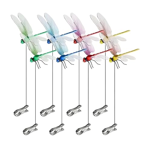 Künstliche Libelle – künstliche Libellen-Einsatzstange, natürliche, bunte Fliegenschreck-Geräte, realistische Gartendekoration für Vögel, Hirsch, Pferd Künstliche Libelle – künstliche Libellen-Einsatzstange, natürliche, bunte Fliegenschreck-Geräte, realistische Gartendekoration für Vögel, Hirsch, Pferd von Shxupjn