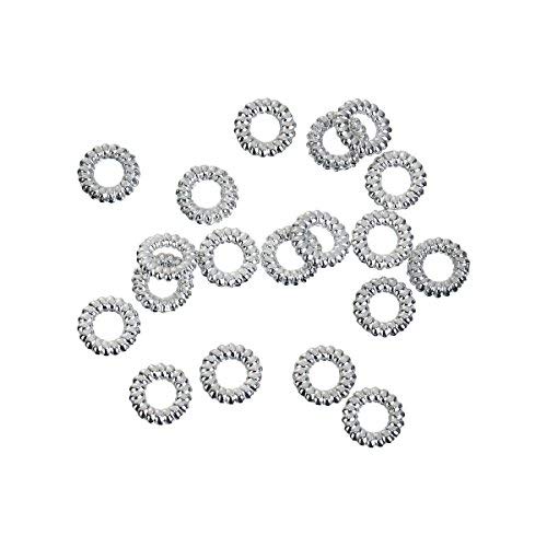 SiAura Material ® - 1000x Binderinge, Geschlossen, D. 5 mm, Silberfarben von SiAura Material