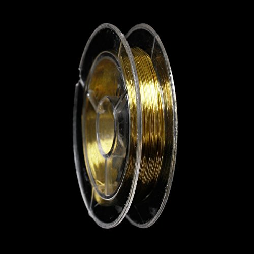 SiAura Material ® - 10m (1 Rolle) Kupfer Schmuckdraht golden, 0,3mm dick von SiAura Material