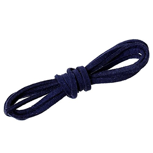 SiAura Material ® - 5m Kunst-Velours-Lederband, 2,9mm breit, dunkelblau von SiAura Material
